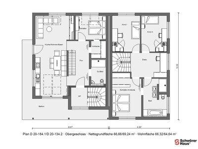 Multifunktionales Doppelhaus